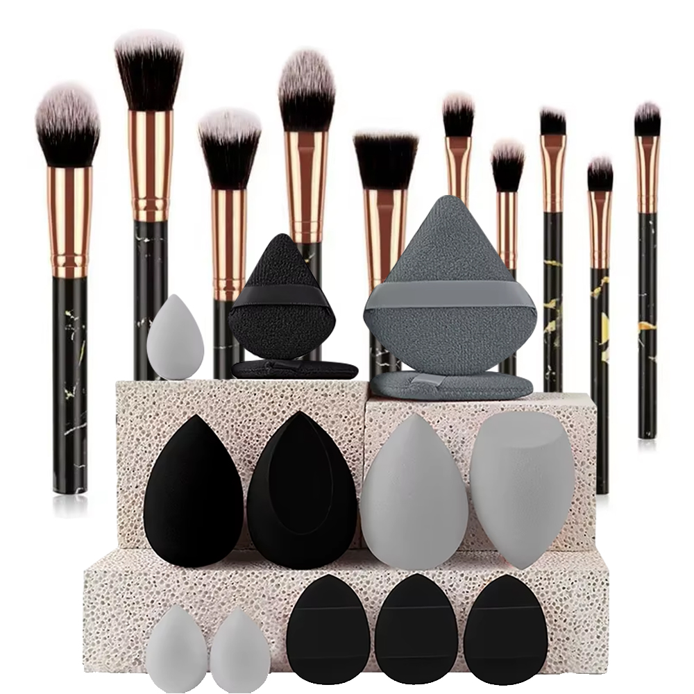 10Pcs Marble Makeup Brushes Fa - Makeup Beauty Ro review and price