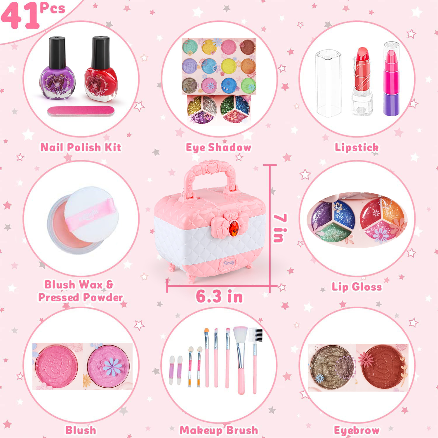 Kids Makeup Toy Kit for Girls, - Beauty Makeup Kids review and price
