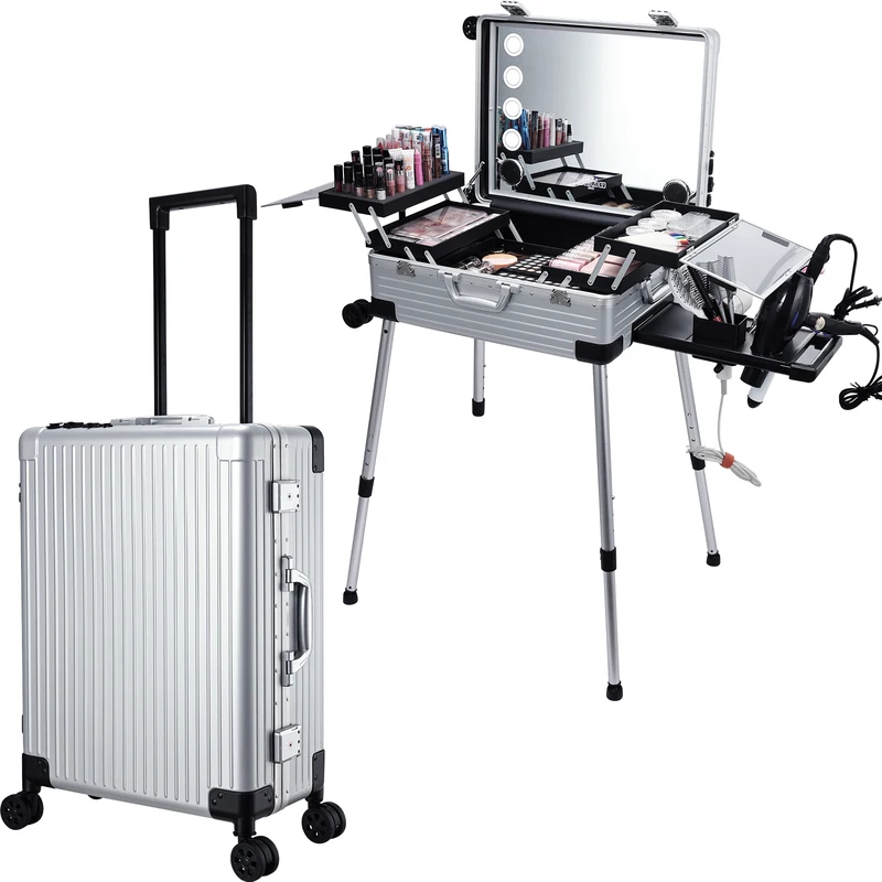 24'' Rolling Makeup Case With  - Beauty Makeup Trolley review and price