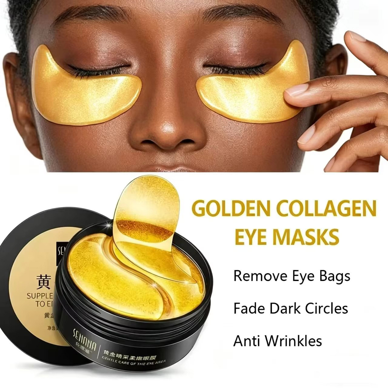 60pcs Golden Moisturizing Eye  - Collagen Eye Patch review and price