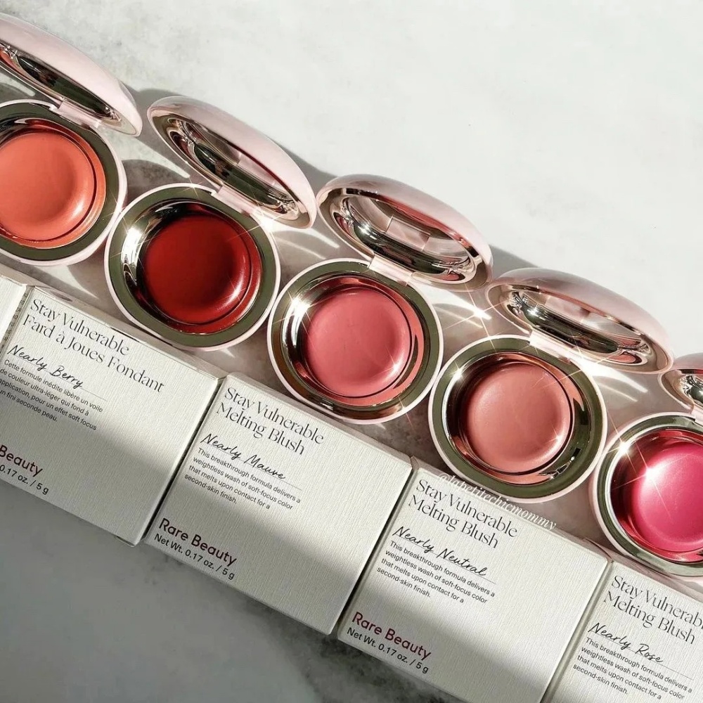 Rare Beauty Liquid Blush With  - Rare Beauty Makeup Highlighter review and price